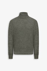 Maglia dolcevita armaturata bicolore verde-Dan John