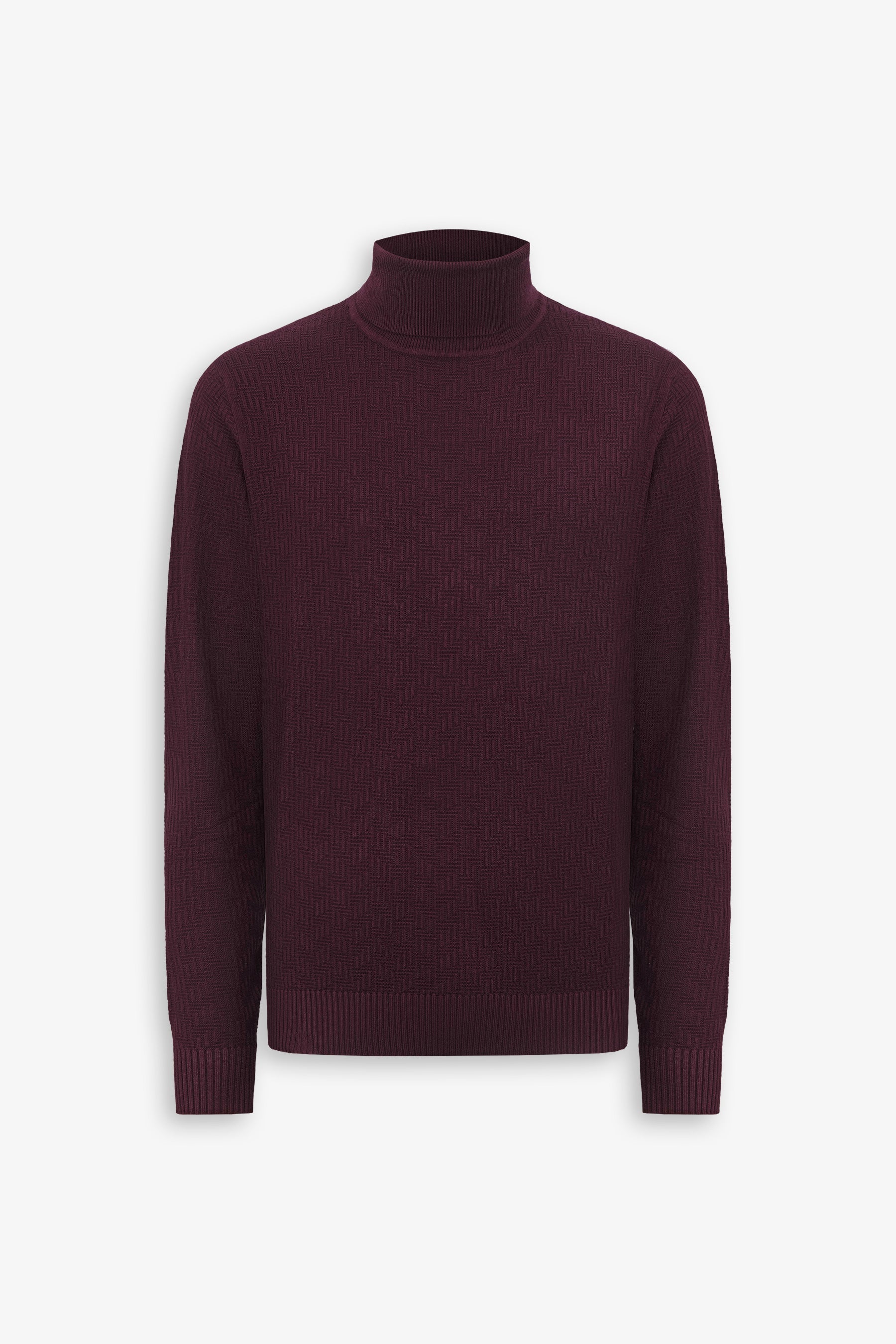 Maglia dolcevita labirinto bordeaux-Dan John