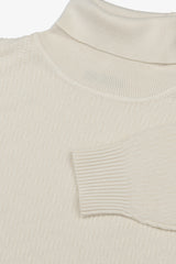Maglia dolcevita labirinto panna-Dan John