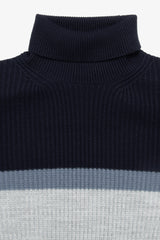 Maglia dolcevita riga fina grigio-Dan John
