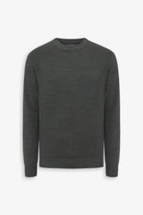 Maglia girocollo punto diamante verde-Dan John