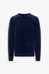 Maglia girocollo rollino DNJ blu-Dan John