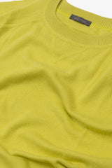 Maglia girocollo taglio felpa lime-Dan John