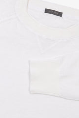 Maglia girocollo taglio felpa panna-Dan John