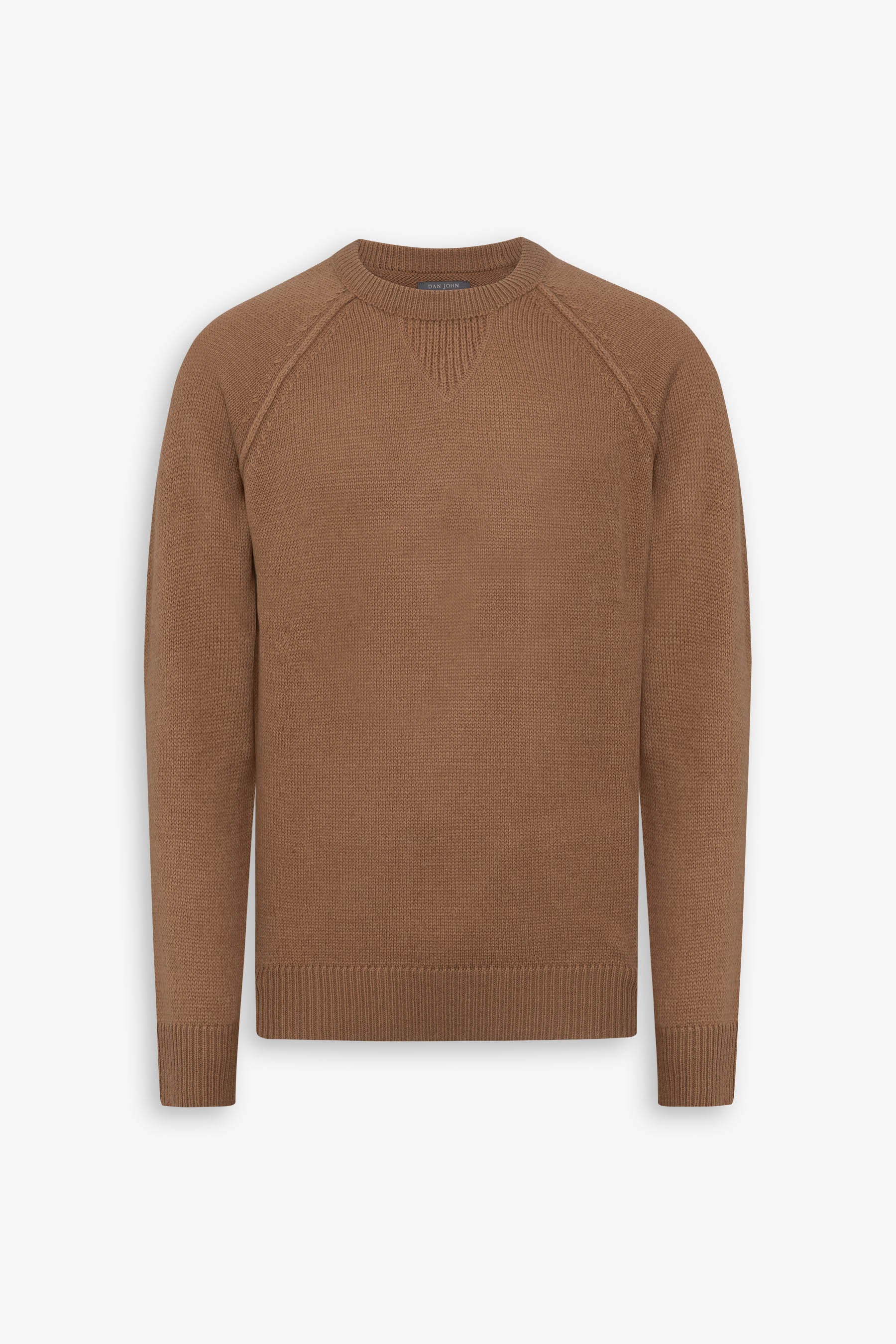 Maglia raglan lambswool cammello-Dan John
