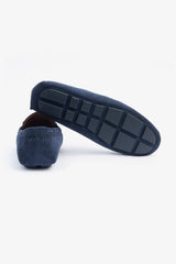 Mocassino driver scamosciato blu-Dan John