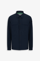 Overshirt in ripstop tecnica DNJ blu-Dan John