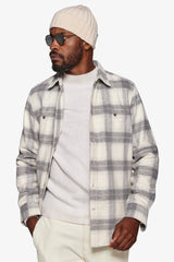 Overshirt overcheck panna-Dan John