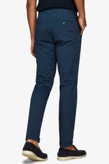 Pantalone chino cavalry stretch blu-Dan John
