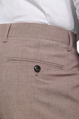 Pantalone da abito in grisaglia leggera fango-Dan John