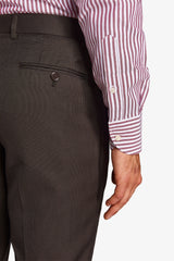 Pantaloni da abito occhio di pernice marrone-Dan John