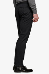 Pantaloni in jersey stretch microfantasia nero-Dan John