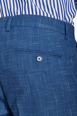 Pantaloni da abito in tela fiammata royal-Dan John