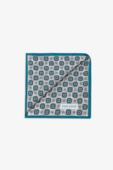 Pochette disegno geometrico petrolio-Dan John