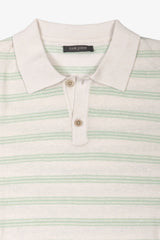 Polo in maglia con righe menta-Dan John