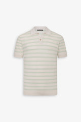 Polo in maglia con righe menta-Dan John