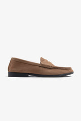 Mocassino scamosciato bocca di leone beige-Dan John