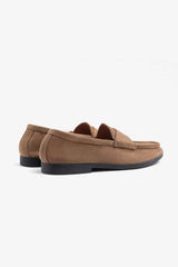 Mocassino scamosciato bocca di leone beige-Dan John