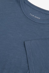T-shirt girocollo con taschino avion-Dan John