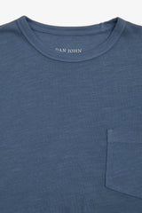 T-shirt girocollo con taschino avion-Dan John