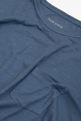 T-shirt girocollo con taschino avion-Dan John