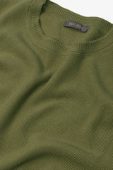 T-shirt in maglia nido d'ape militare-Dan John