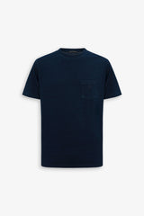 T-shirt piquet di cotone denim-Dan John