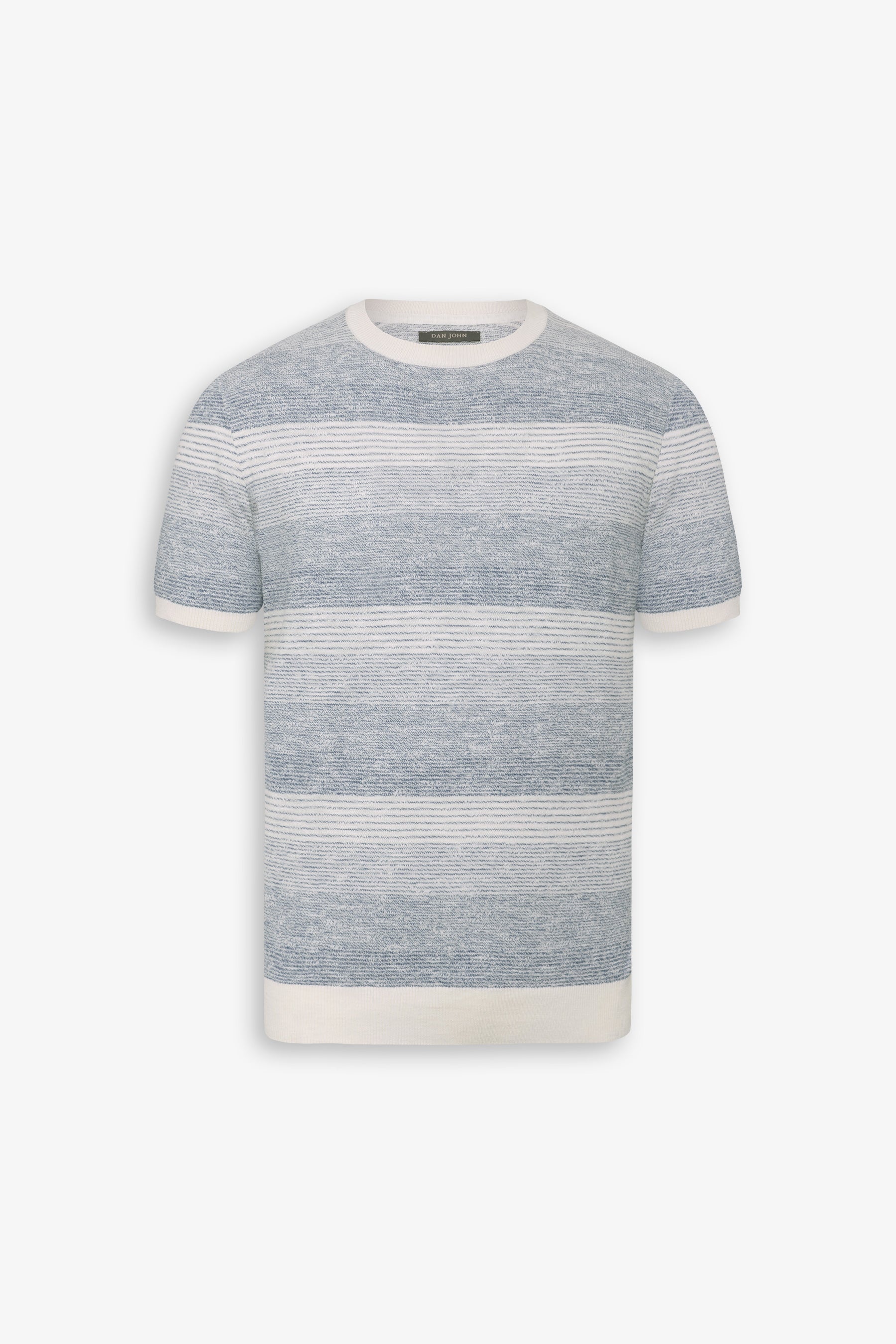 T-shirt riga degradè navy-Dan John