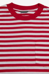 T-shirt rigata rosso-Dan John