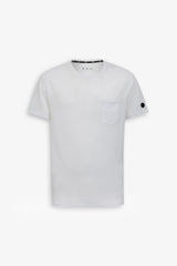 T-shirt tecnica con taschino DNJ bianca-Dan John