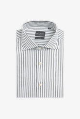 Green textured stripe shirt