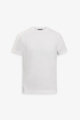 White textured piquet t-shirt