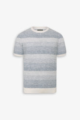 Navy faded stripe T-shirt