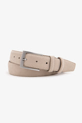 Sand perforated eco-leather belt