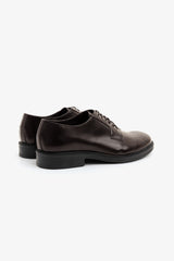 Classic dark brown derby shoe