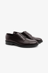 Classic dark brown derby shoe