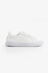 Kids white eco-leather sneakers