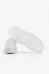 Kids white eco-leather sneakers