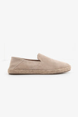 Beige suede moccasin