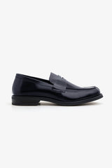 Blue college moccasin