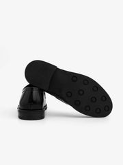 Black college moccasin