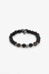 Bracciale perle medie nero-Dan John