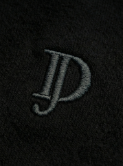 Felpa full zip con cappuccio nera-Dan John