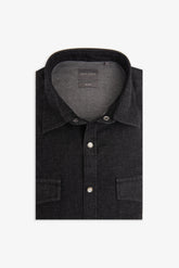 Black denim western shirt