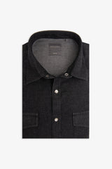 Black denim western shirt