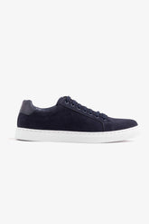 Blue eco suede sneakers