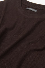 Brown rice grain crewneck sweater