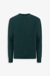 Rice grain crewneck sweater teal
