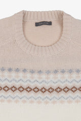 Nordic cream crew neck sweater