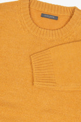 Ochre lambswool crewneck sweater